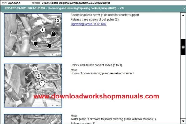 bmw 3 series workshop manual